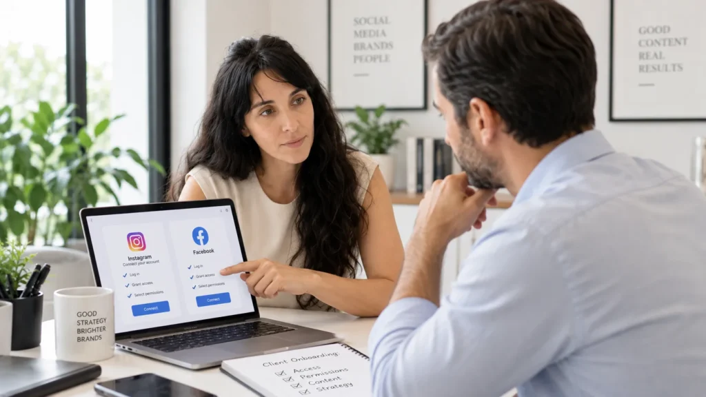 The Hardest Part of Onboarding a New Social Media Client? Getting Access. social media onboarding consultation